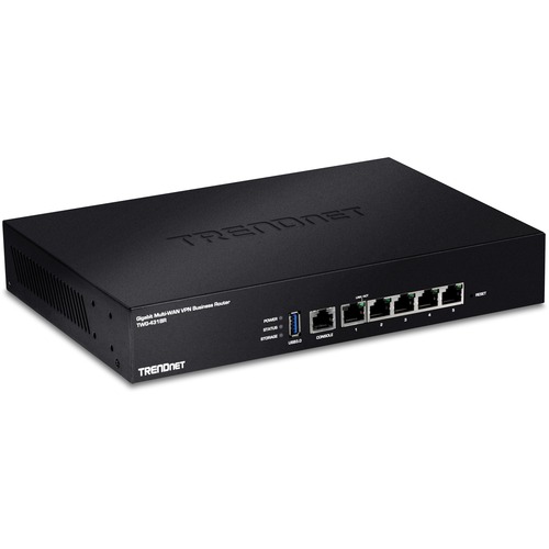 TRENDnet Gigabit Multi-WAN VPN Business Router; TWG-431BR; 5 x